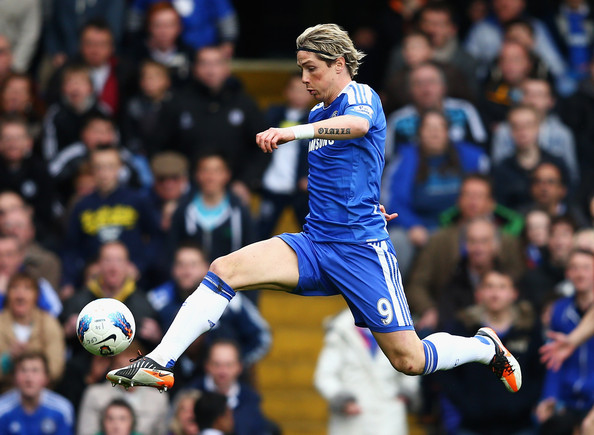 Fernando Torres controls ball on air. Credit: Wire Image