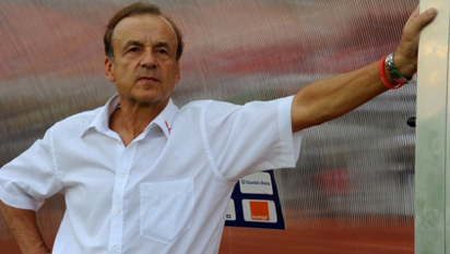 Rohr led the National team in their 1-0 win against Tanzania during 2017 AFCON qualifying games in Port Harcourt, Nigeria. Credit: AP