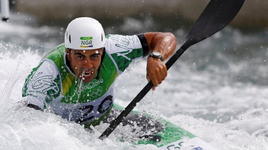 Jonathan Akinyemi came 20th in the ranking of the Riuo Olympics slalom canoeing. Credit: Getty Images