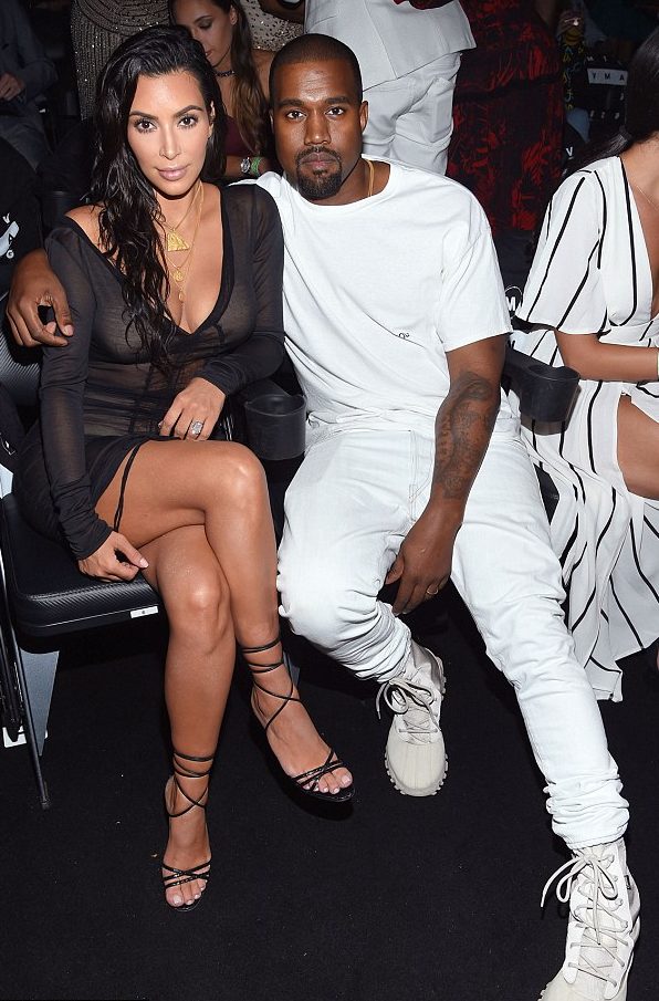 Taylor avoided this year's awards, while Kanye triumphed wearing all white and T-shirt making reference to song Famous which is at the centre of his feud with the singer.