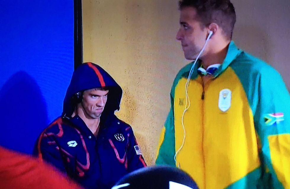 Michael Phelps mean mug
