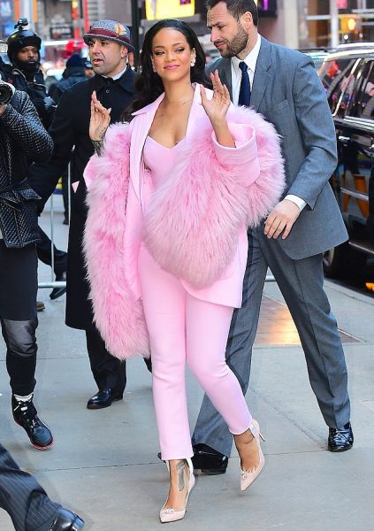 Rihanna in fur