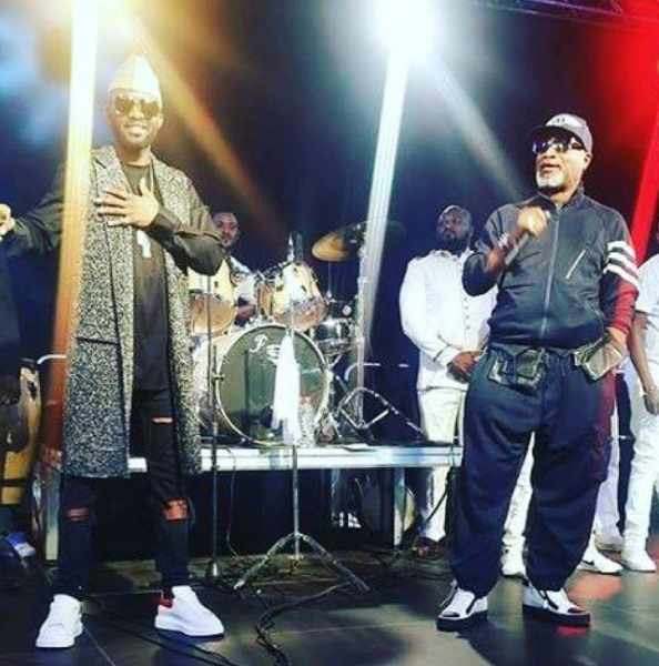Fally Ipupa and Koffi Olomide on stage