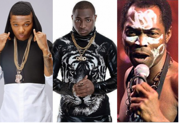 Wizkid, Davido and Fela Kuti