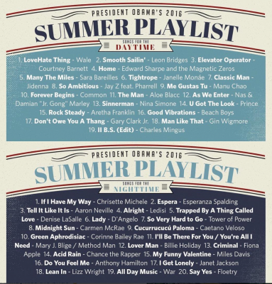 Obama's playlist