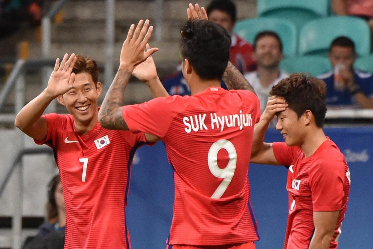 South Korea score three goals in 90 seconds against Fiji during Rio Olympics. Photo: AP