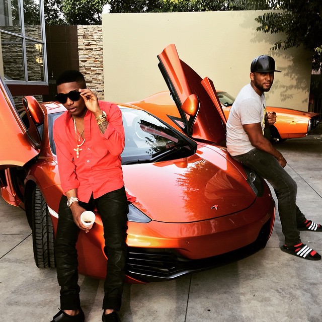 Wizkid and Sesan on set of 'Expensive Shit'. Credit: IG