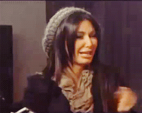 kim cries