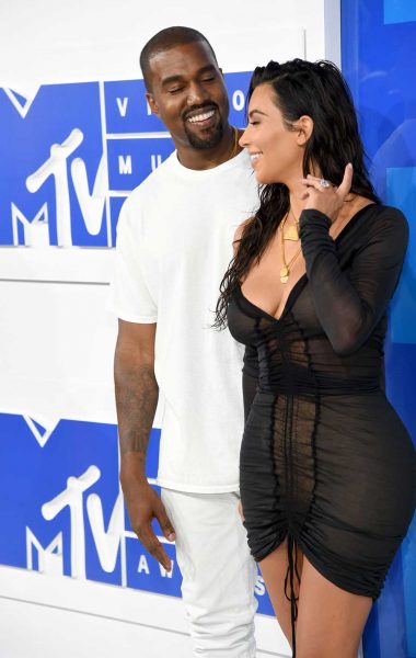 Kim and Kanye all smiles