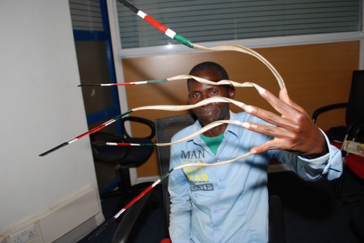 He even paints his nails with the colours of Kenyan flag