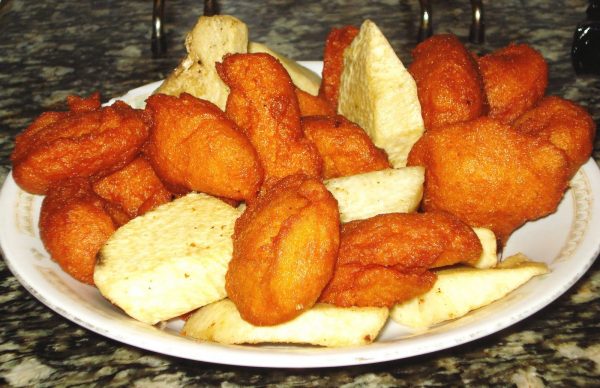 Akara and Fried yam