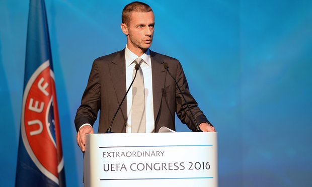 Ceferin becomes the seventh Uefa president in 62-years. Credit: Paul MurphyUefa via Getty Images