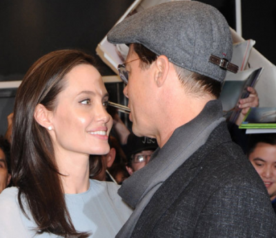 Angelina Jolie and Brad Pitt in 2015