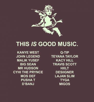 Previously released list showing D'banj as a member of G.O.O.D Music's roster