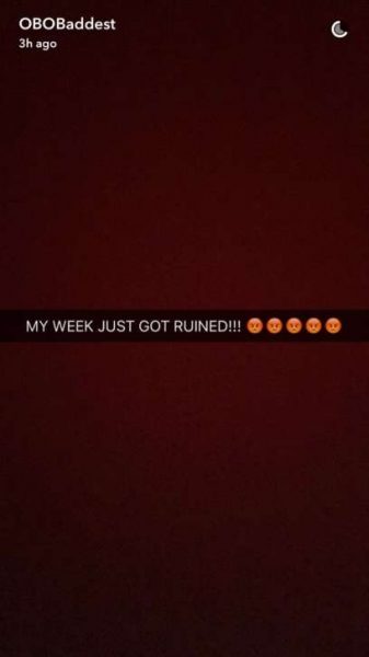 Davido rants on Snapchat
