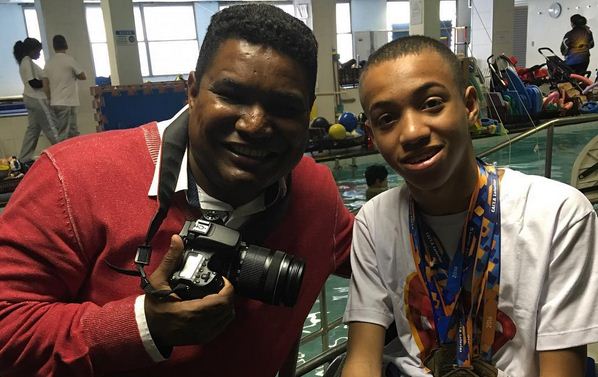 Joao Maia with Brazilian athlete, Eric Oliveira