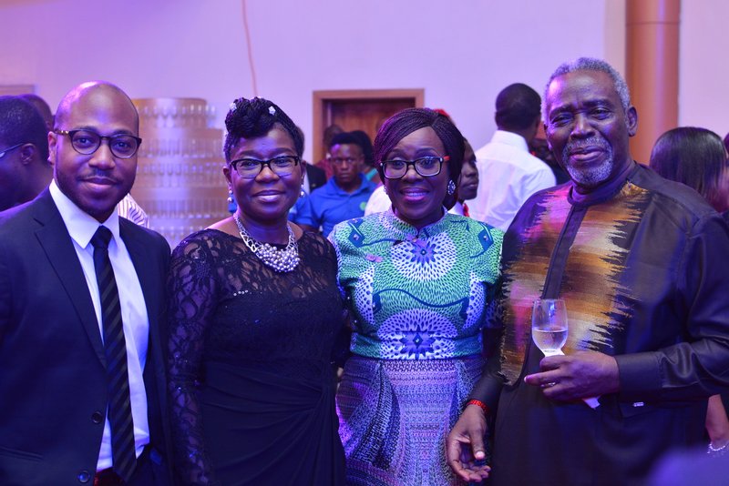 Nollywood's most influential couple Joke Silva and Olu Jacobs attend the premiere of 93 days in Lagos.
