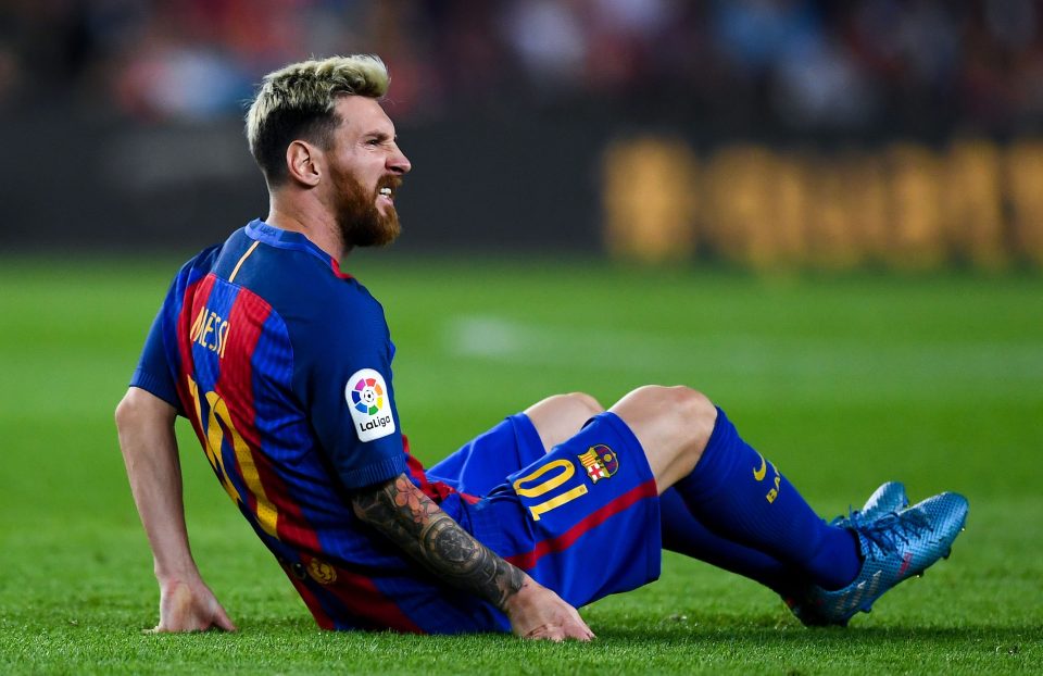 Lionel Messi out for three weeks. Credit: Getty Images