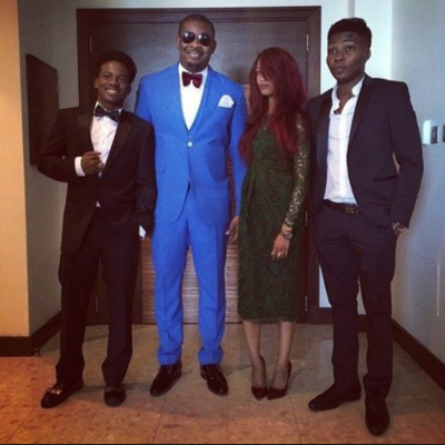 Korede Bello, Don Jazzy, Di'ja and Reekado Banks.