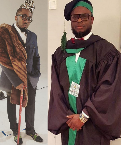 Ice Prince and his manager, Tobi Sanni.