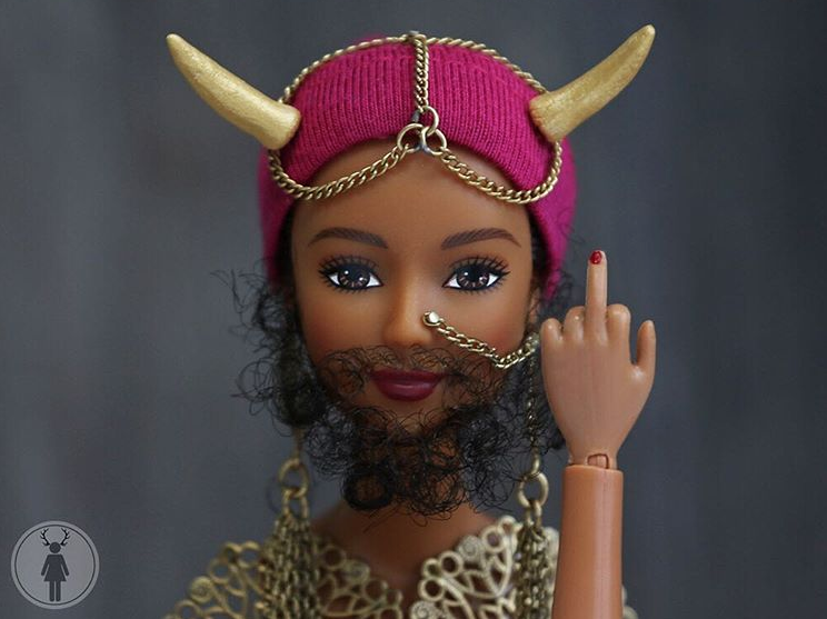 And she has her own bearded Barbie