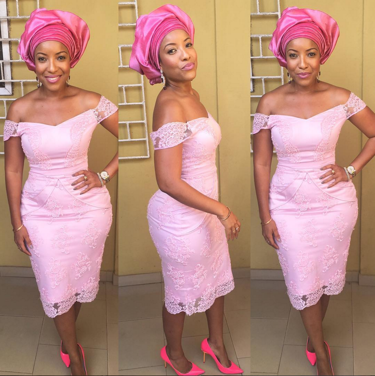 She did same for the pink