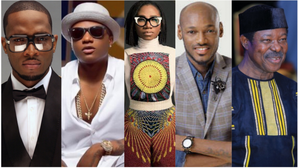 Dbanj, Wizkid, ASA, 2face Idibia and KSA