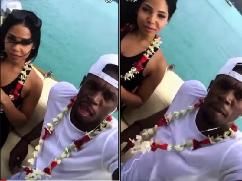 Usain Bolt and Kasi Bennett