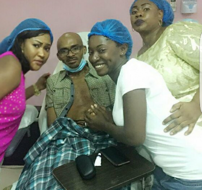 Ailing actor, Leo Mezie gets visited by colleages