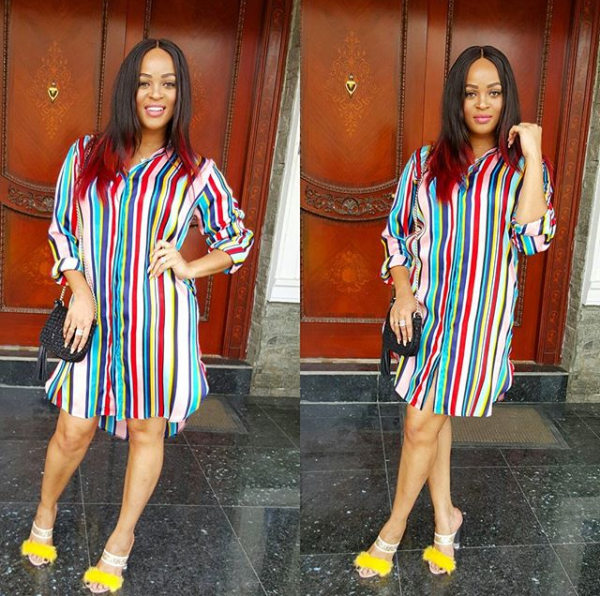 Adage shows off her great fashion style