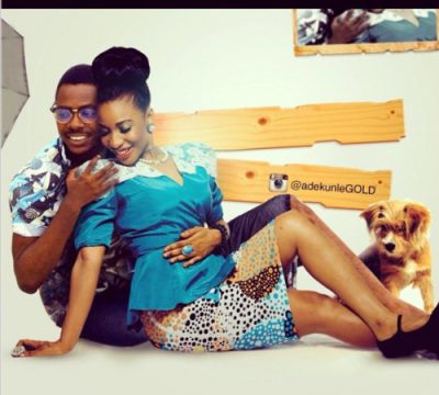 Adekunle poses on the floor with his boo