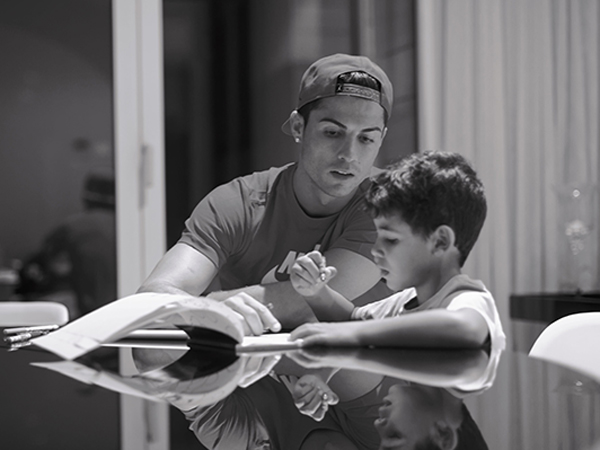 Cristiano Ronaldo and son