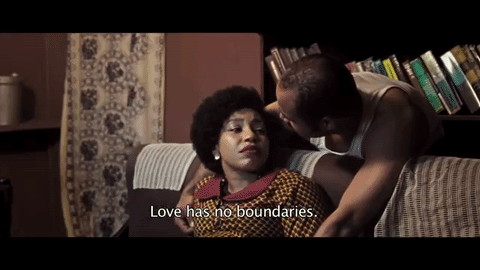 Rita Dominic and Ramsey Nouah display perfect love chemistry in 76. Credit: Giphy