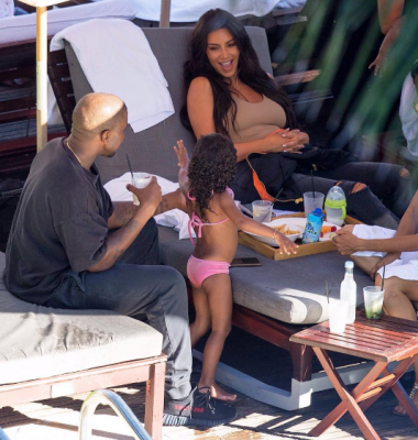 Kanye and Kim enjoy family vacation in Miami