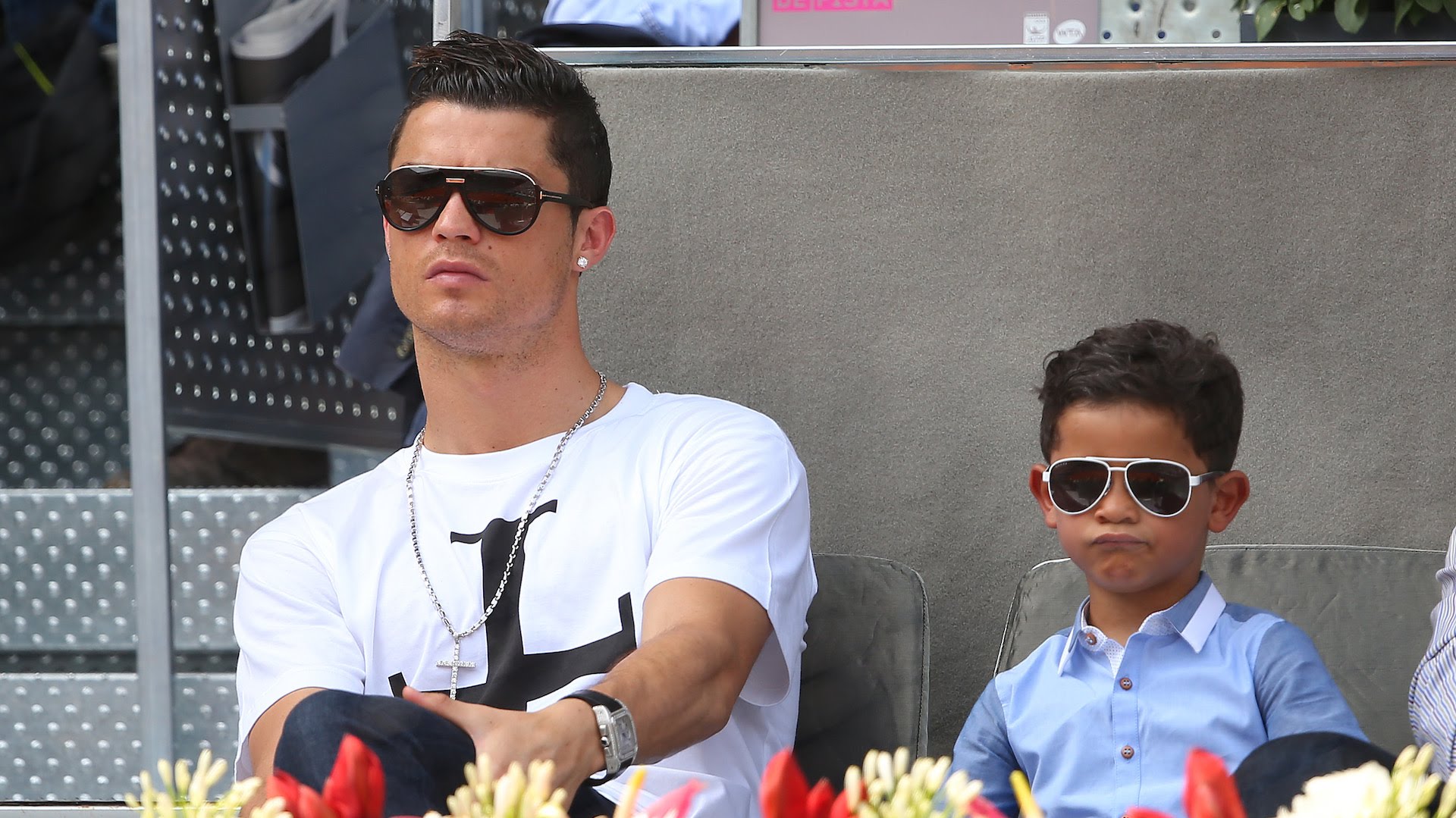 Cristiano Ronaldo and son