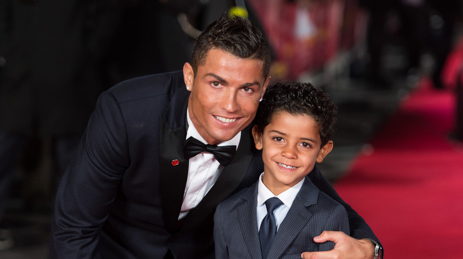Cristiano Ronaldo and son