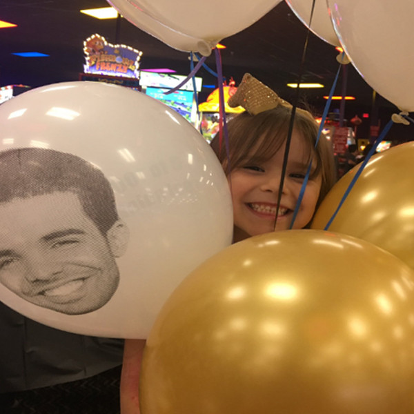 6-year-old who had a Drake themed birthday