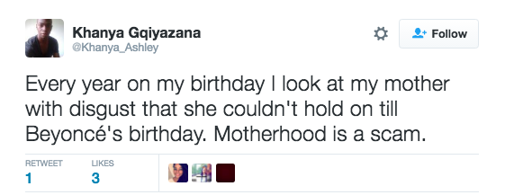 Beyonce birthday tweet