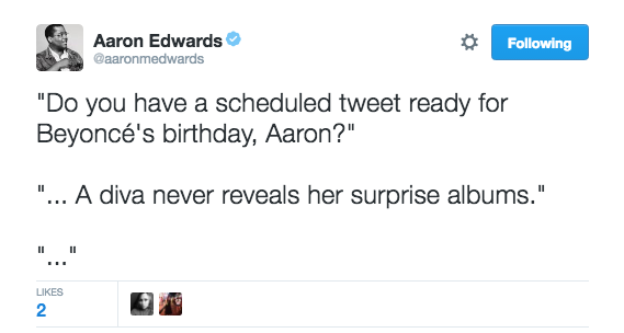 Beyonce birthday tweet