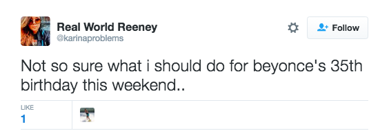 Beyonce birthday tweet