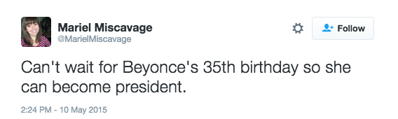Beyonce birthday tweet