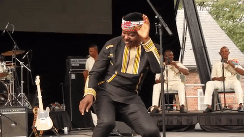 King Sunny Ade hasn't lost his dance moves!