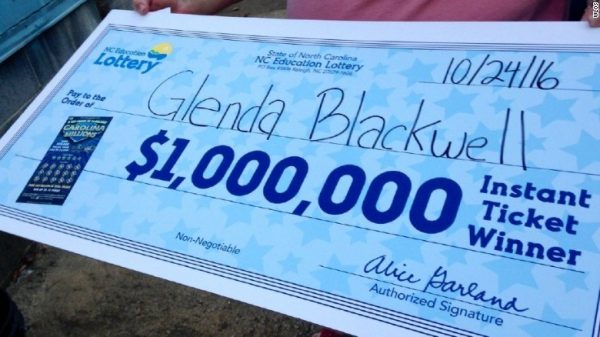 A woman didn't believe in the lottery, until now