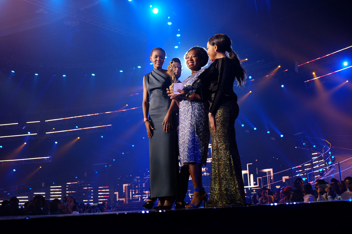 Africa Reimagined award winners Vivian Onano and Mary Taedzerwa
