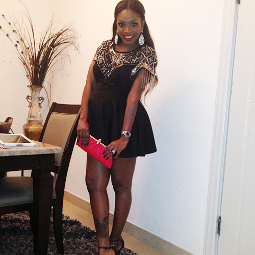 Mrs Idibia had that glow