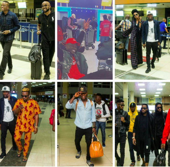 How some of our celebs arrived in Houston. Credit: HipTV/IG