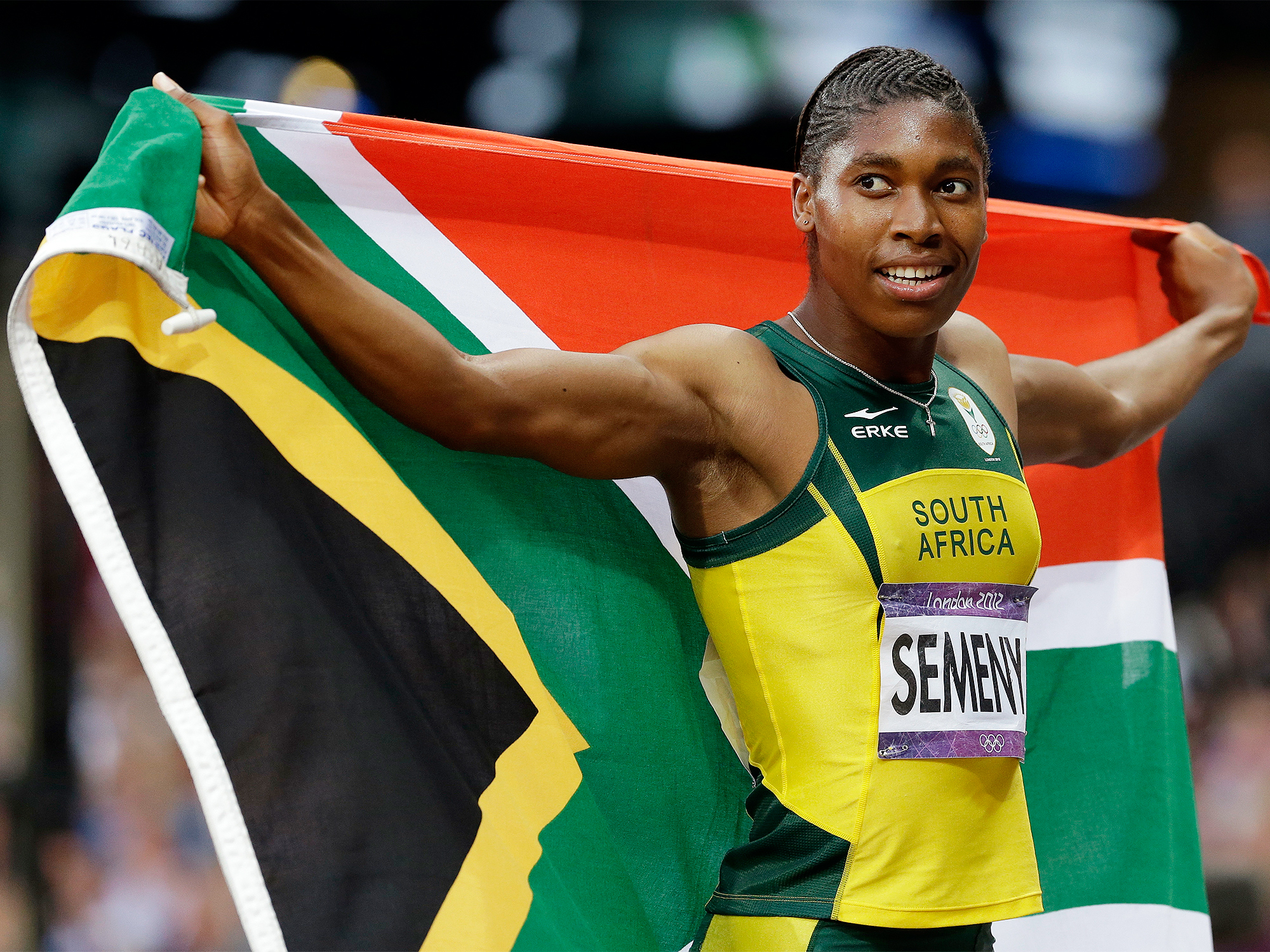 Caster Semenya at the Rio Olympics.