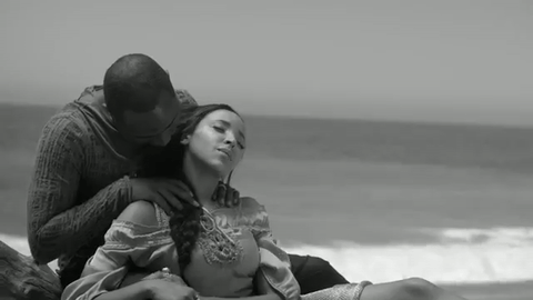 Davido and Tinashe in the video of 'How Long', which was shot in Malibu, California. Credit: Giphy