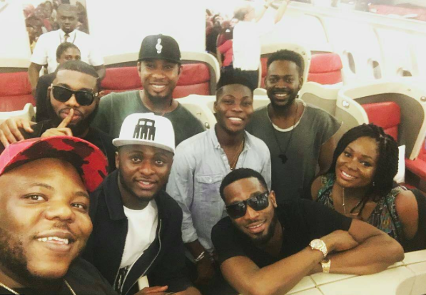 D'banj, Reekado banks, Adekunle Gold, Bizzle and Ubi Franklin are in this shot. Credit: IG