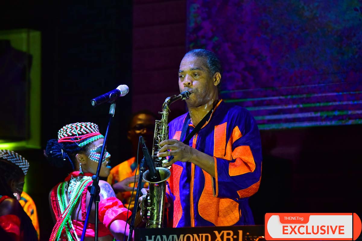 Femi Kuti performing at the 2016 Felabration.